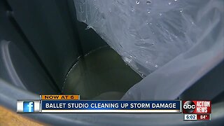 St. Pete ballet studio floods after 50 mph winds tear part of roof off