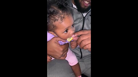 Toddler Adorably Can't Get Enough of Tasty Lemon