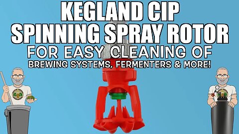 CIP Spinning Spray Rotor For Homebrewing