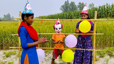 outdoor fun with Flower Balloons and learn colors for kids by I kids Episode 77