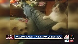 Woman wants KCMO policy changed after dead pet left in yard