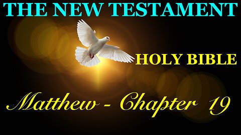 Matthew - Chapter 19 DAILY BIBLE STUDY {Spoken Word - Text - Red Letter Edition}