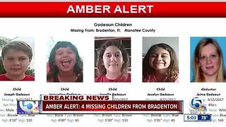 Amber Alert issued for 4 missing Florida children