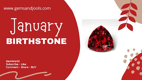 ✷🔴✷ GemWorld Birthstone Series 🔴: January Garnet! Learn Crystal Healing Benefits of your Birthstone!