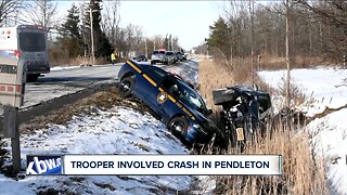 New York State police investigating trooper-involved crash in Pendleton