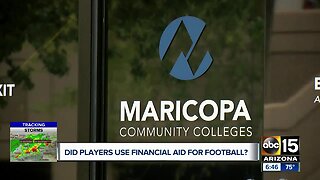 Did JC football players use financial aid to play in a new league?