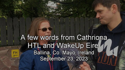 A few words from Cathriona - HTL and WakeUp Eire in Ballina