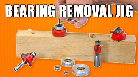 Router Bit Bearing Removal Jig