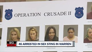 46 arrested in massive human trafficking, prostitution sting in Warren