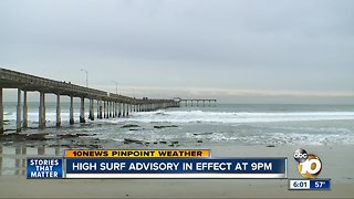 High Surf Advisory in effect until Monday morning
