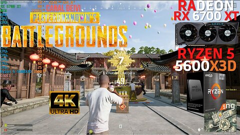 Playerunknown's Battlegrounds (PUBG) 7 Anos 4K RX 6700XT + Ryzen 5 5600X3D + 32GB RAM Teste/Gameplay