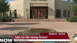 Sales tax hike in Chula Vista moving forward