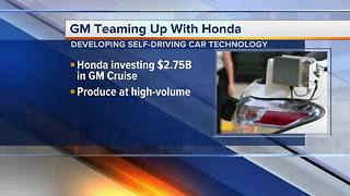 GM, Honda team up to produce self-driving vehicles