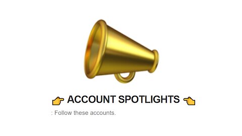 👉 ACCOUNT SPOTLIGHTS 👈