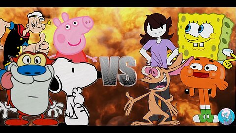 MUGEN - Request - Team Stimpy VS Team Jaiden Animations - See Description