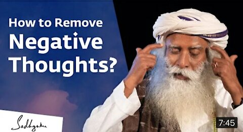 How to remove negative thoughts