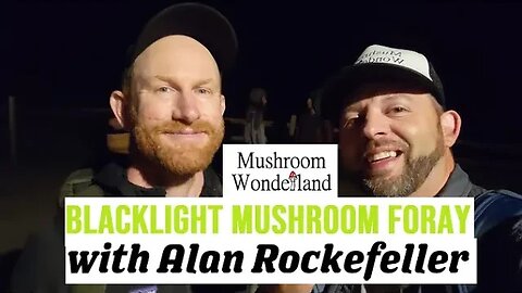 Foraging Mushrooms with a UV light with Alan Rockefeller