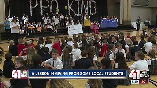 A lesson in giving from some local students