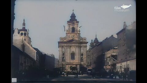 Historical Footage Austria 1906 - Early newsreel a Corpus Christi Procession improved by AI-4K-60FPS
