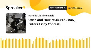 Ozzie and Harriet 44-11-19 (007) Enters Essay Contest