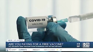 Why some people are being charged for a free COVID-19 vaccine shot