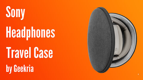Sony Over-Ear Headphones Travel Case, Hard Shell Headset Carrying Case | Geekria
