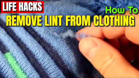 LIFE HACK How to Remove Lint Balls Pilling from Clothing