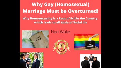 New AAC Podcast: 7/24/2022 Why Gay Marriage Must be Overturned