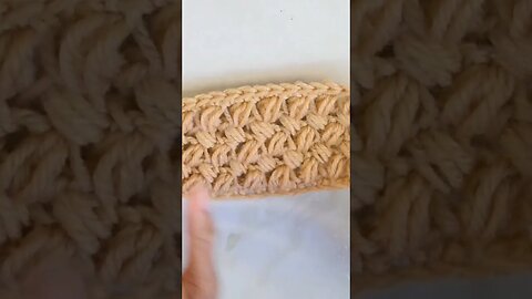 Have you tried the crochet Bean Stitch? #crochet #infiniticraftingco #crochettutorial