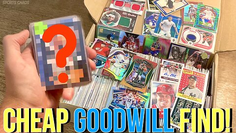 I FOUND VALUE SPORTS CARDS BOX GOODWILL…WORTH IT?!