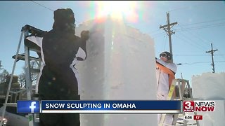 Snow sculpting competition