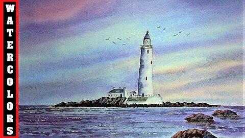 PAINTING A LIGHTHOUSE IN WATERCOLOR
