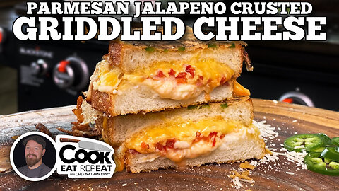 Parmesan Jalapeno Crusted Griddled Cheese | Blackstone Griddles