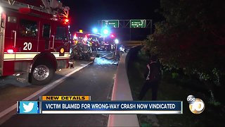 victim blamed for wrong way crash now vindicated