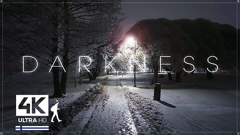 Alone in the Dark Winter Nights in Finland - Slow TV 4K