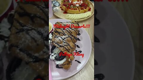 American and Hong Kong waffles at Midnight Desserts Pattaya Thailand #pattaya #shorts #waffle