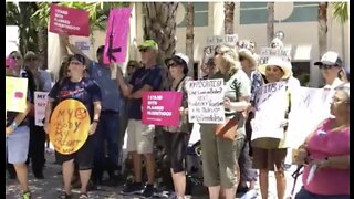 Planned Parenthood supporters in West Palm Beach protest abortion bans nationwide