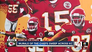 Chiefs murals sweep across KC
