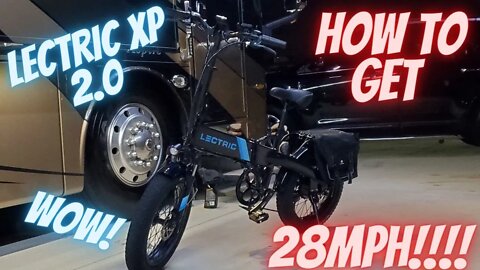 Lectric XP 2.0 eBike Settings - How to Get 28mph!!!!
