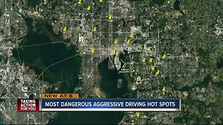 Report uncovers 20 worst places for aggressive driving crashes in Hillsborough County