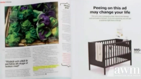 Ikea Prints Advertisement In Magazine, Encourages Customers To Urinate On It