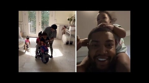 Lil Scrappy' Wife Bambi Is Teaching Her Daughter Xylo And Clai To Ride A ToyCycle!