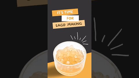 Sago Making ☺️ #shorts #tapioca pearls #youtube shorts #Food