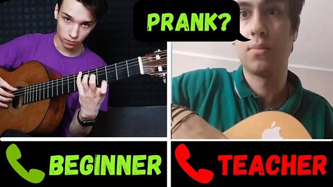 A GUITARIST pretends to be a BEGINNER WITH FOREIGN GUITAR TEACHERS #6