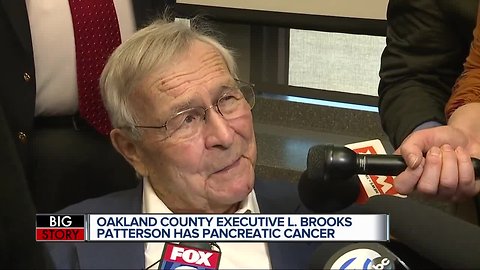 Oakland County Executive L. Brooks Patterson says he has stage-4 pancreatic cancer