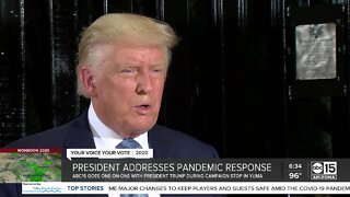 President Trump addresses pandemic response