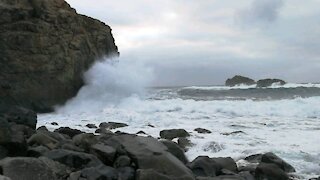 Wild sea in Tenerife Spain