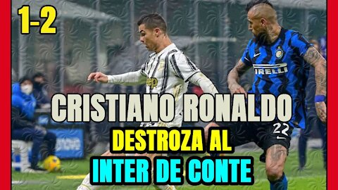 CRISTIANO RONALDO se basta para APAGAR las luces del INTER de un CONTE sin recursos!