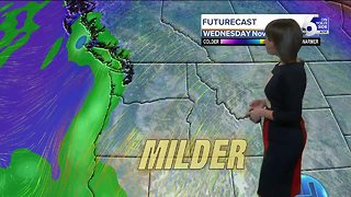 Rain and snow will make for some tricky travel conditions just as Thanksgiving arrives