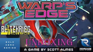 Warp's Edge Unboxing Solo Adventure Board Game Renegade